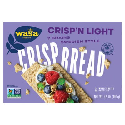 Wasa Swedish Style 7 Grains Crisp'n Light Crispbread, 4.9 oz