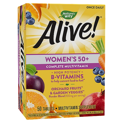 Nature's Way Alive! Women's 50+ Complete Multivitamin Supplement, 50 count