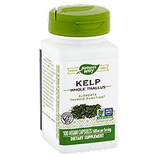 Nature's Way Kelp Whole Thallus Dietary Supplement, 600 mg, 100 count