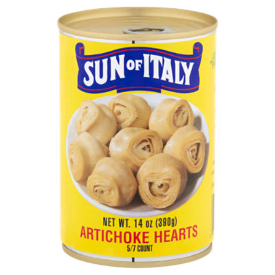 Sun of Italy Artichoke Hearts, 5/7 count, 14 oz