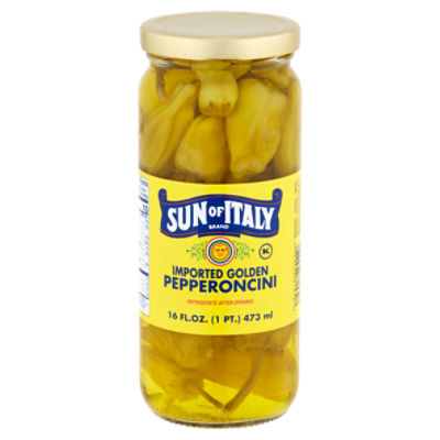 Sun of Italy Imported Golden Pepperoncini, 16 fl oz