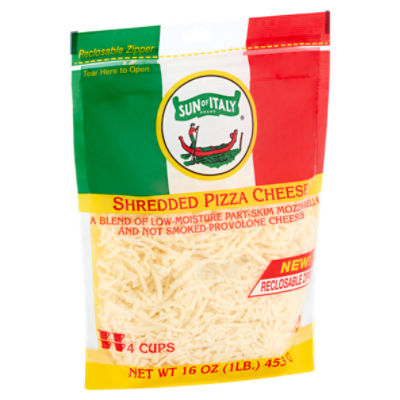 Sun of Italy Shredded Pizza Cheese, 16 oz