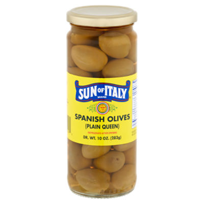 Sun of Italy Plain Queen Spanish Olives, 10 oz