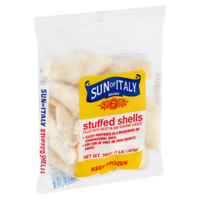 Sun of Italy Stuffed Shells Filled with Ricotta and Romano Cheese, 16 oz