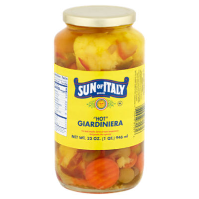 Sun of Italy "Hot" Giardiniera, 32 oz