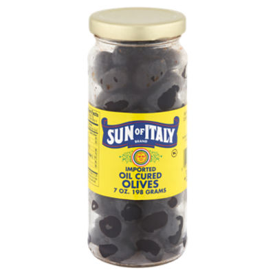 Sun of Italy Imported Oil Cured Olives, 7 oz