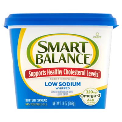 Smart Balance Low Sodium Whipped Buttery Spread, 13 oz