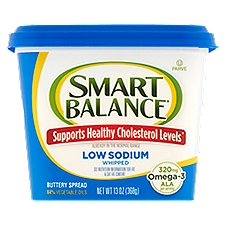 Smart Balance Low Sodium Whipped, Buttery Spread, 13 Ounce