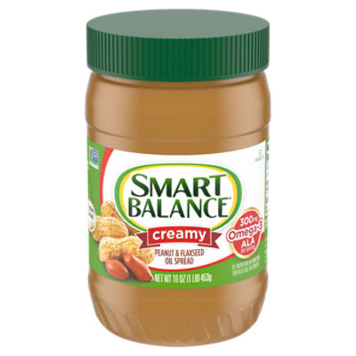 Smart Balance Creamy Peanut & Flaxseed Oil Spread, 16 oz