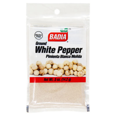 Badia Ground White Pepper, .5 oz, 0.5 Ounce