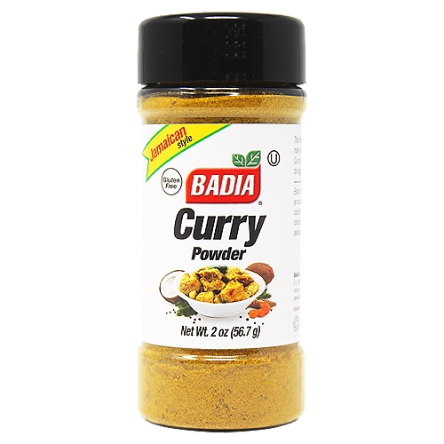 ''This fine mixture of spices is essential in many dishes, especially Indian cuisine. Badia Curry Powder is the perfect companion for eggs, poultry, fish, meats, and vegetables.nnBadia Spices manufactures, packages, distributes, a wide array of products for the everyday cooking needs, from spices, herbs, seasoning blends, teas, side dishes, olive oils, and more. Badia is committed to offering the highest quality at the best price.''