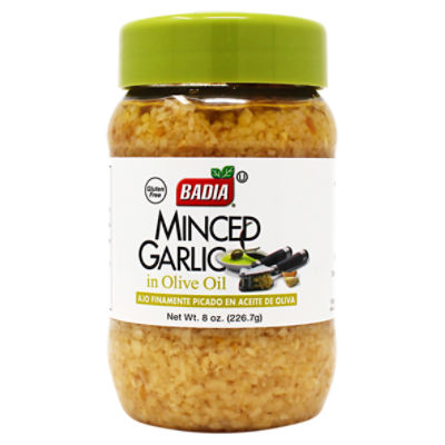 Badia Minced Garlic in Olive Oil 8 oz, 8.5 Ounce