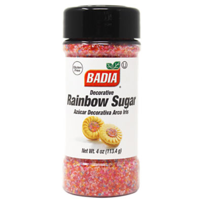 Badia Decorative Rainbow Sugar 4 oz