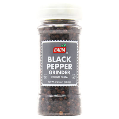 Badia Black Pepper Grinder, 2.25 oz