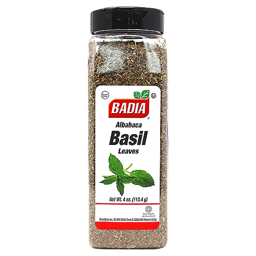 Badia Basil Leaves, 4 oz