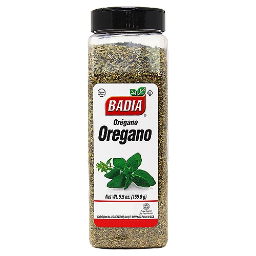 This native Mediterranean region herb is widely used as a seasoning in Greek, Spanish and Italian cooking. Badia Oregano is ideal as a distinctive flavor in salad dressings and as a main ingredient in tomato-based sauces, grilled meat, poultry, and shellfish.nnBadia Spices manufactures, packages, distributes, a wide array of products for the everyday cooking needs, from spices, herbs, seasoning blends, teas, side dishes, olive oils, and more. Badia is committed to offering the highest quality at the best price.