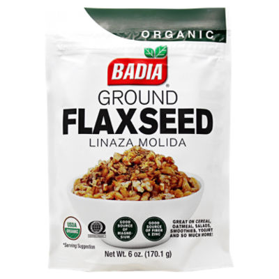 Badia Organic Ground Flaxseed, 6 oz