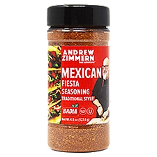 Badia Andrew Zimmern Traditional Style! Mexican Fiesta, Seasoning, 4.5 Ounce