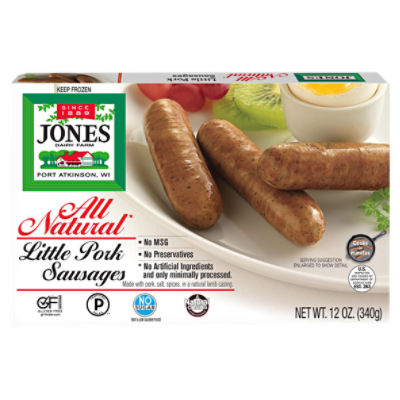 Jones Dairy Farm All Natural Little Pork Sausages, 12 oz