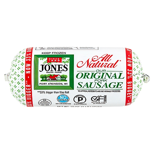 Jones Dairy Farm All Natural Original Pork Sausage, 16 oz