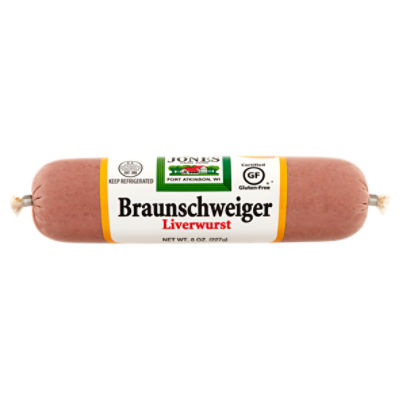 Jones Dairy Farm Braunschweiger Liverwurst, 8 oz