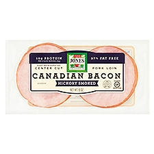 Jones Dairy Farm Canadian Bacon Hickory Smoked - 10 Pack, 8 Ounce