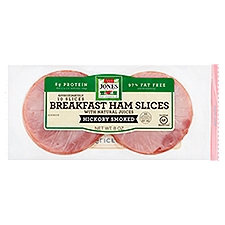 Jones Dairy Farm Hickory Smoked Breakfast Ham Slices, 10 count, 8 oz, 8 Ounce