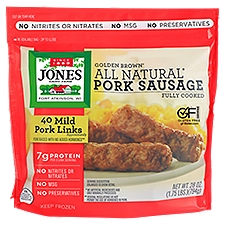 Jones Dairy Farm Golden Brown All Natural Pork, Sausage, 28 Ounce