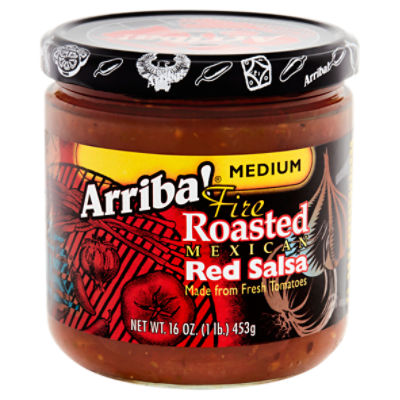 Arriba! Medium Fire Roasted Mexican Red Salsa, 16 oz