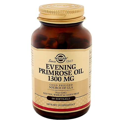 Solgar Evening Primrose Oil Dietary Supplement, 1300 mg, 60 count