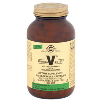 Solgar Formula VM75 Multiple Vitamins with Chelated Minerals Dietary