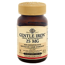 Solgar Gentle Iron Dietary Supplement, 25 mg, 90 count