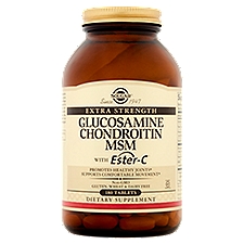 Solgar Extra Strength Glucosamine Chondroitin MSM with Ester-C, Dietary Supplement, 180 Each