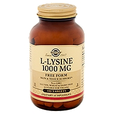Solgar L-Lysine 1000 mg, Dietary Supplement, 100 Each