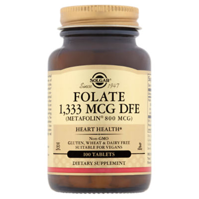 Solgar Folate 1,333 mcg DFE, Dietary Supplement