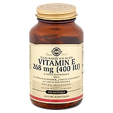 Solgar Vitamin E Dietary Supplement, 268 mg, 100 count