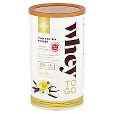 Solgar Whey to Go Vanilla Whey Protein Powder, Dietary Supplement, 12 Ounce