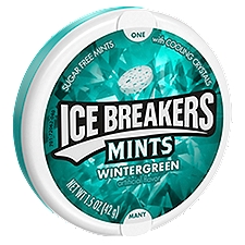ICE BREAKERS, Wintergreen Sugar Free Breath Mints, 1.5 oz