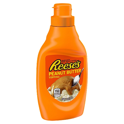REESE'S Peanut Butter Topping Bottle, 7 oz