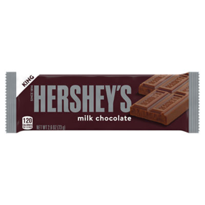 HERSHEY'S Milk Chocolate King Size, Candy Bar, 2.6 oz