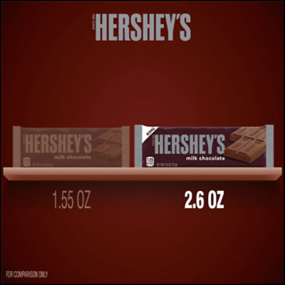 HERSHEYS Milk Chocolate King Size 2.6oz Candy Bar