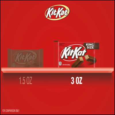 KitKat Crisp Wafers in Milk Chocolate King Size, 3 oz