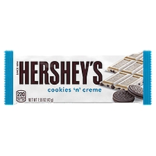 HERSHEY'S Cookies 'n' Creme Candy Bar, 1.5 oz, 1.55 Ounce