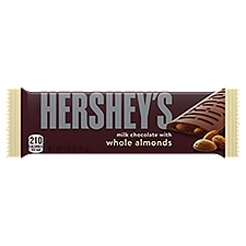 HERSHEY'S Milk Chocolate with Whole Almonds Candy, Gluten Free, 1.45 oz, Bar