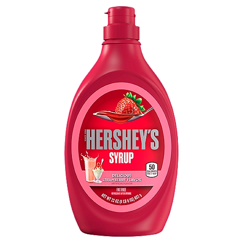 Hershey's Delicious Strawberry Flavor Syrup, 22 oz