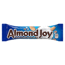 ALMOND JOY, Coconut and Almond Chocolate Candy, 1.61 oz