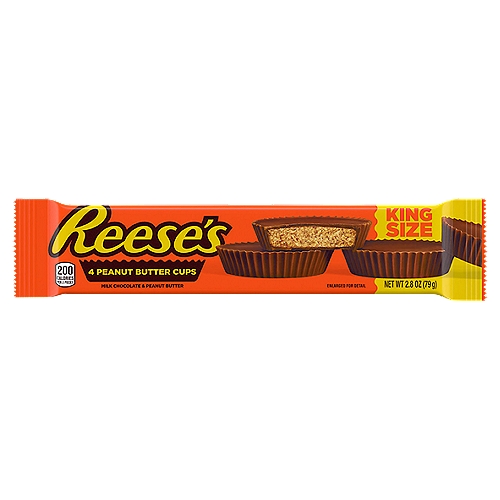 Name a more iconic duo. Everyone will wait. You can't beat the old-fashioned match made in heaven when it comes to creamy milk chocolate combined with delicious peanut butter. Get ready to taste perfection! REESE'S milk chocolate peanut butter cups are ready to be your go-to snack. Bring a few packs along to the next sporting event, party, movie marathon, game night and so many other activities for an extra bite of peanut butter goodness. Store them in your pantry to slip into lunch boxes and purses for a midday surprise. These peanut butter cups candies are a sweet delight that you can bite, break, dunk or nibble on. Yes! Dunk them into a cold glass of milk, a cup of hot chocolate or your coffee to experience the melty goodness. Put a unique twist on cookies, cupcakes and ice cream decadents with whole, halved or crumbled REESE'S cups.