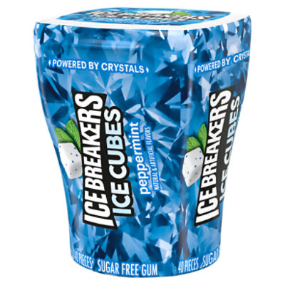 Ice Breakers Ice Cubes Peppermint Sugar Free Gum, 40 count
