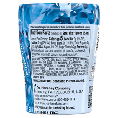 Ice Breakers Ice Cubes Peppermint Sugar Free Gum, 40 count