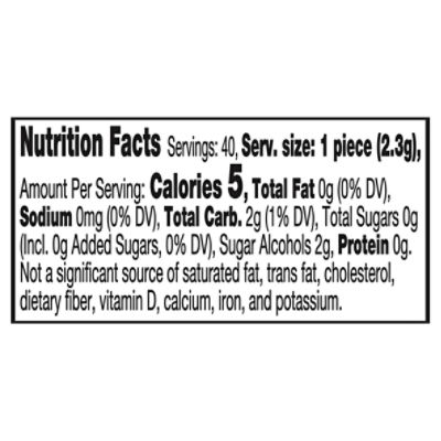 Ice Breakers Ice Cubes Peppermint Sugar Free Gum, 40 count